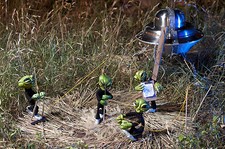 Listing image for "Aliens Making Crop Circles" Archival Print Poster 12"x18" Area 51 Roswell UFO