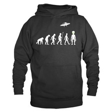 Listing image for Human Evolution UFO Alien Funny Joke Humor Humorous Pullover Hoodie
