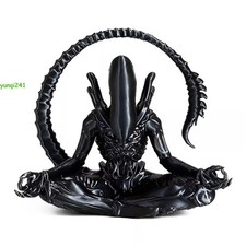 Listing image for Alien Meditating Desktop Ornament Collectible Xenomorph Figure PVC Model Toy 7"