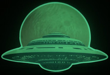 Listing image for Alien UFO Fantasy Space Sticker Glow in the Dark Vinyl Decal Sci-Fi Laptop Wall